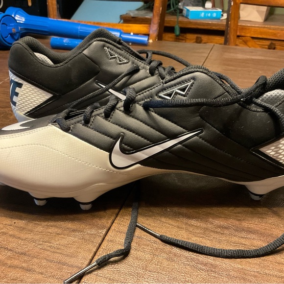 Nike Super Speed D Low Men's Size 12 Football Cleats Black/White Nike 396238-001 - Picture 12 of 13